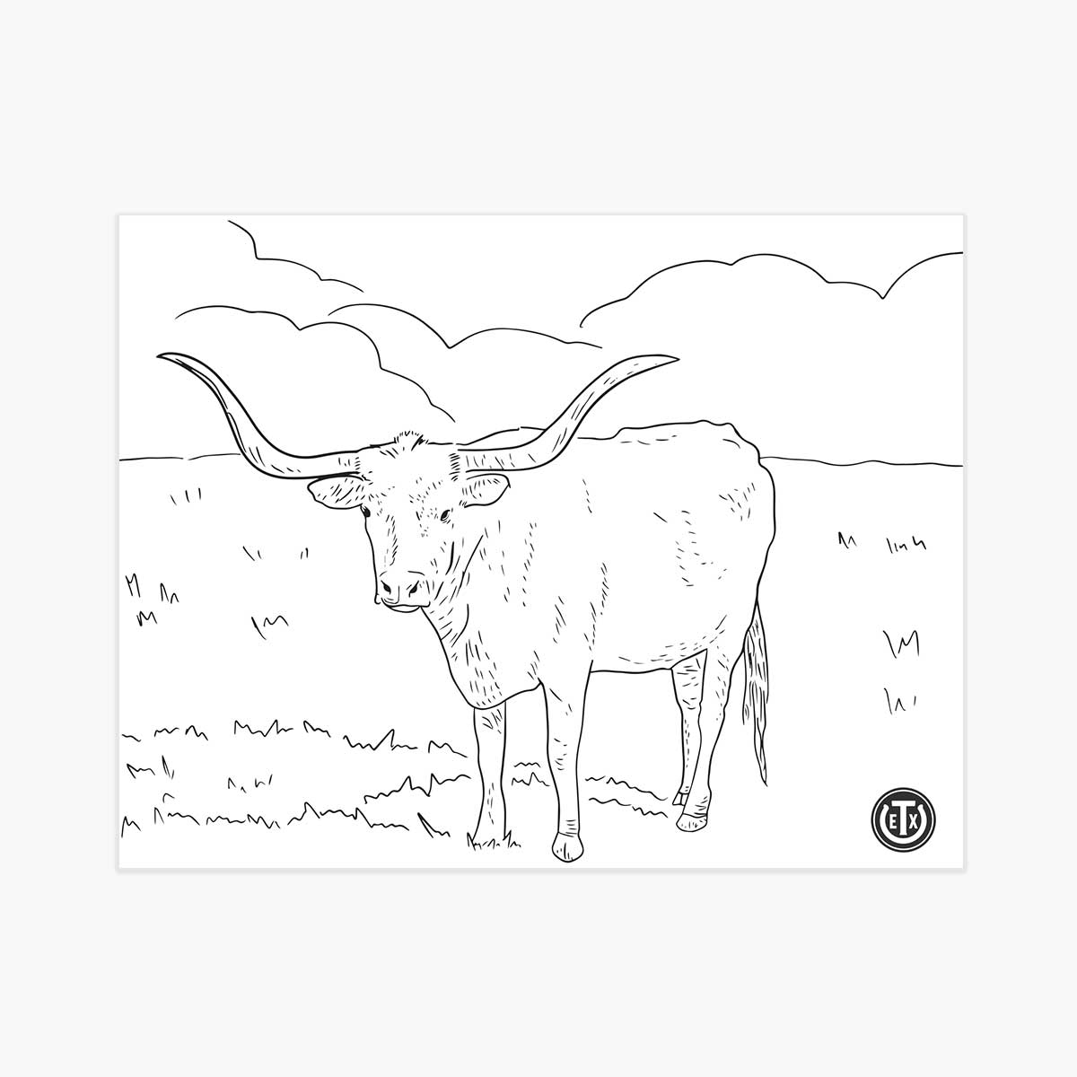 Coloring Pages - Longhorn