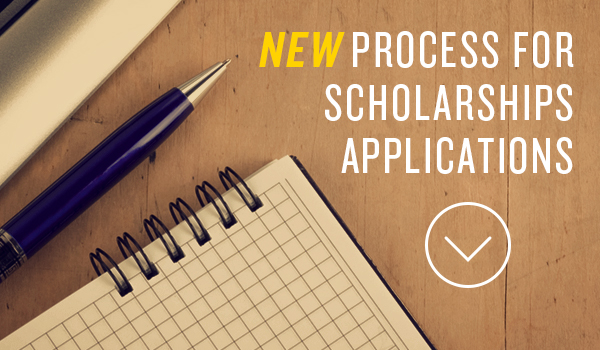 New Scholarship Application Process Banner