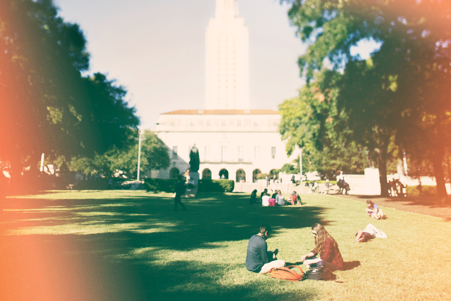 UT Tower with Trees