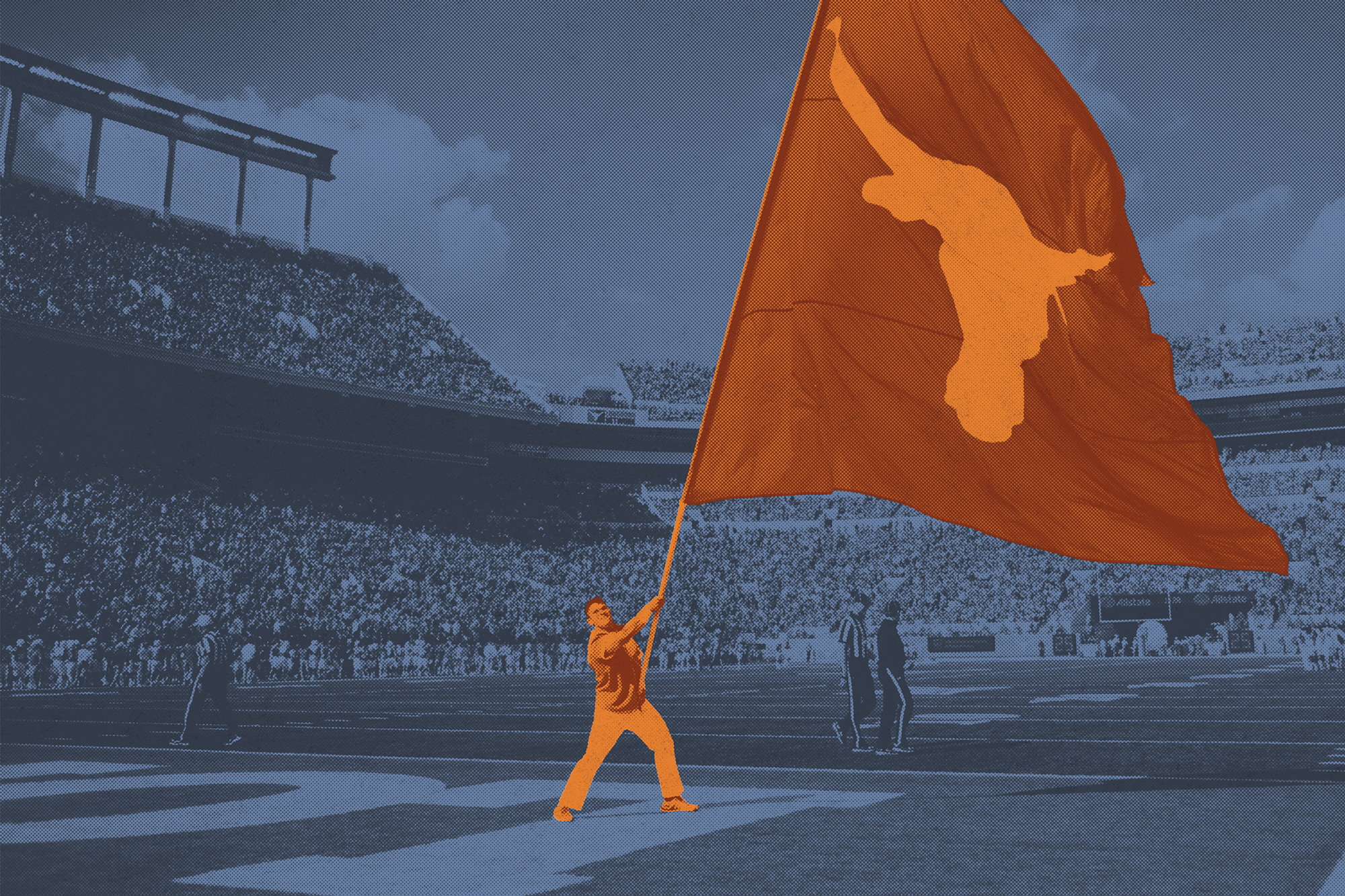 Waving the Longhorn flag