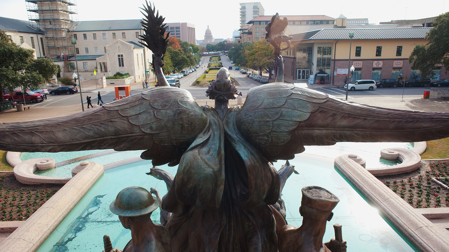 Littlefield Fountain Statue Back