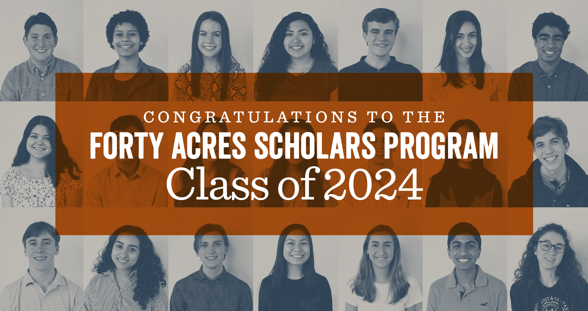 Forty Acres Scholars Program Class of 2024 Announced