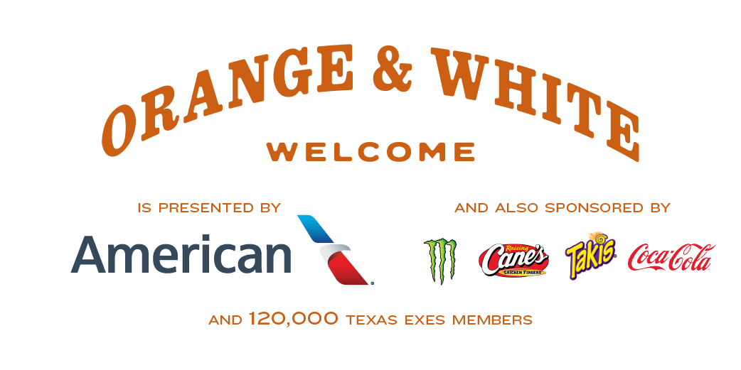 Orange and White Welcome is sponsored by American Airlines. Special thanks to: Raising Cane's, Takis, Monster, Coke