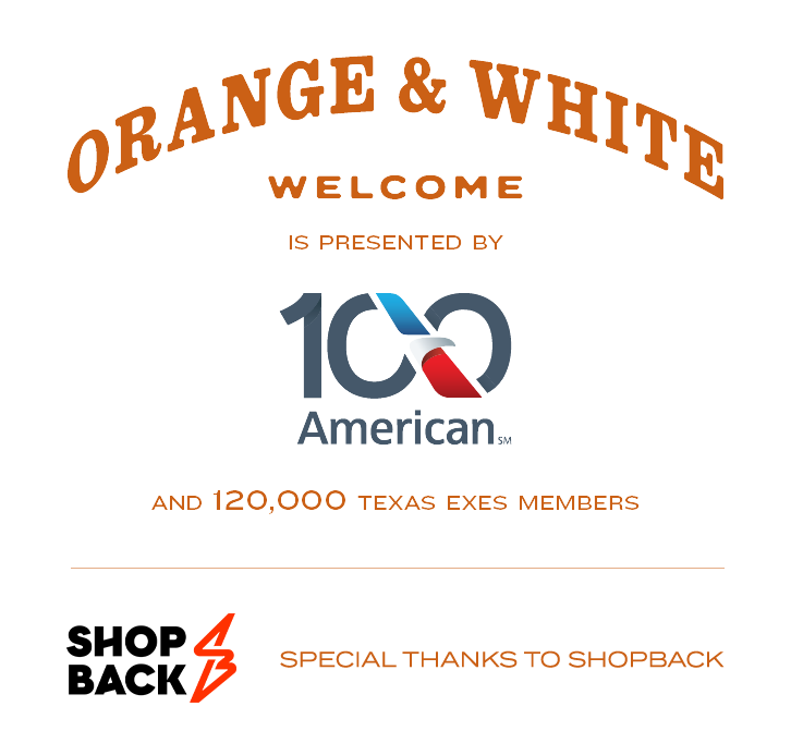 Orange & White Welcome Sponsors: American Airlines/Shopback