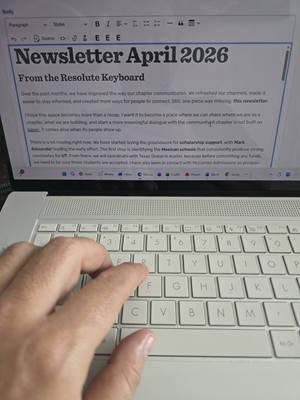 The resolute keyboard