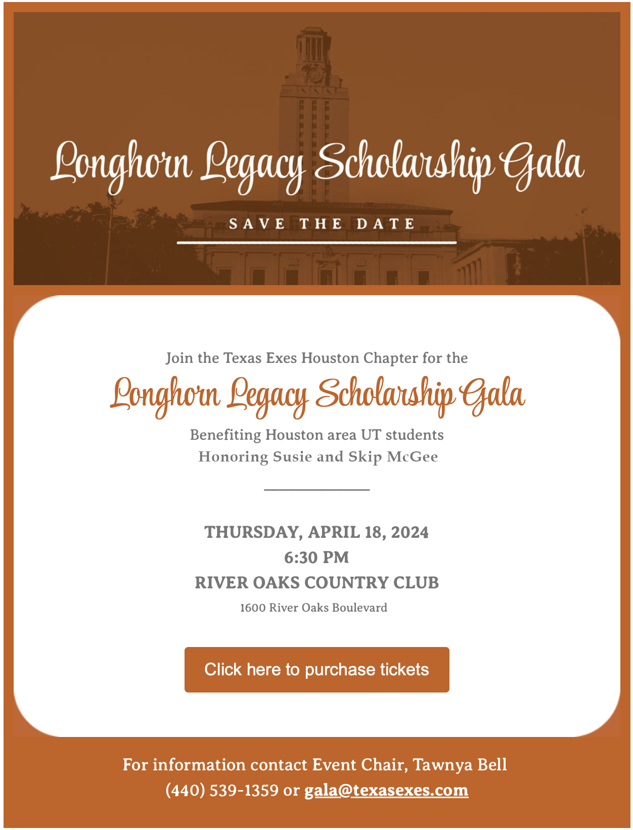Longhorn Legacy Scholarship Gala