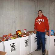 Man at Food Drive