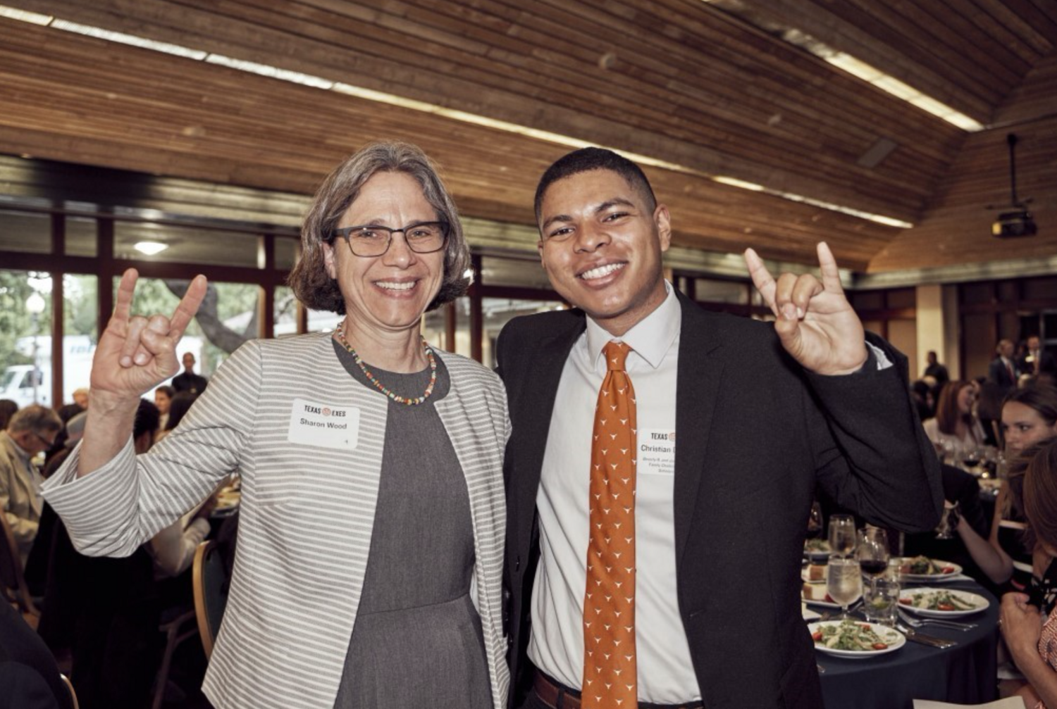 Left to right: Sharon Wood, Christian Douglas (Beverly R. and Jack P. Randall Family Challenge Grant Scholarship) Left to right: Sharon Wood, Christian Douglas (Beverly R. and Jack P. Randall Family Challenge Grant Scholarship)