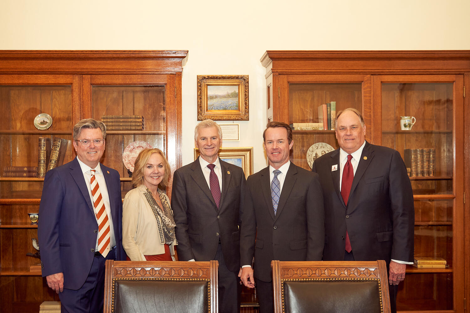 Association leadership from the University of Texas and Texas A&amp;M meet with Speaker of the House, Dade Phelan.