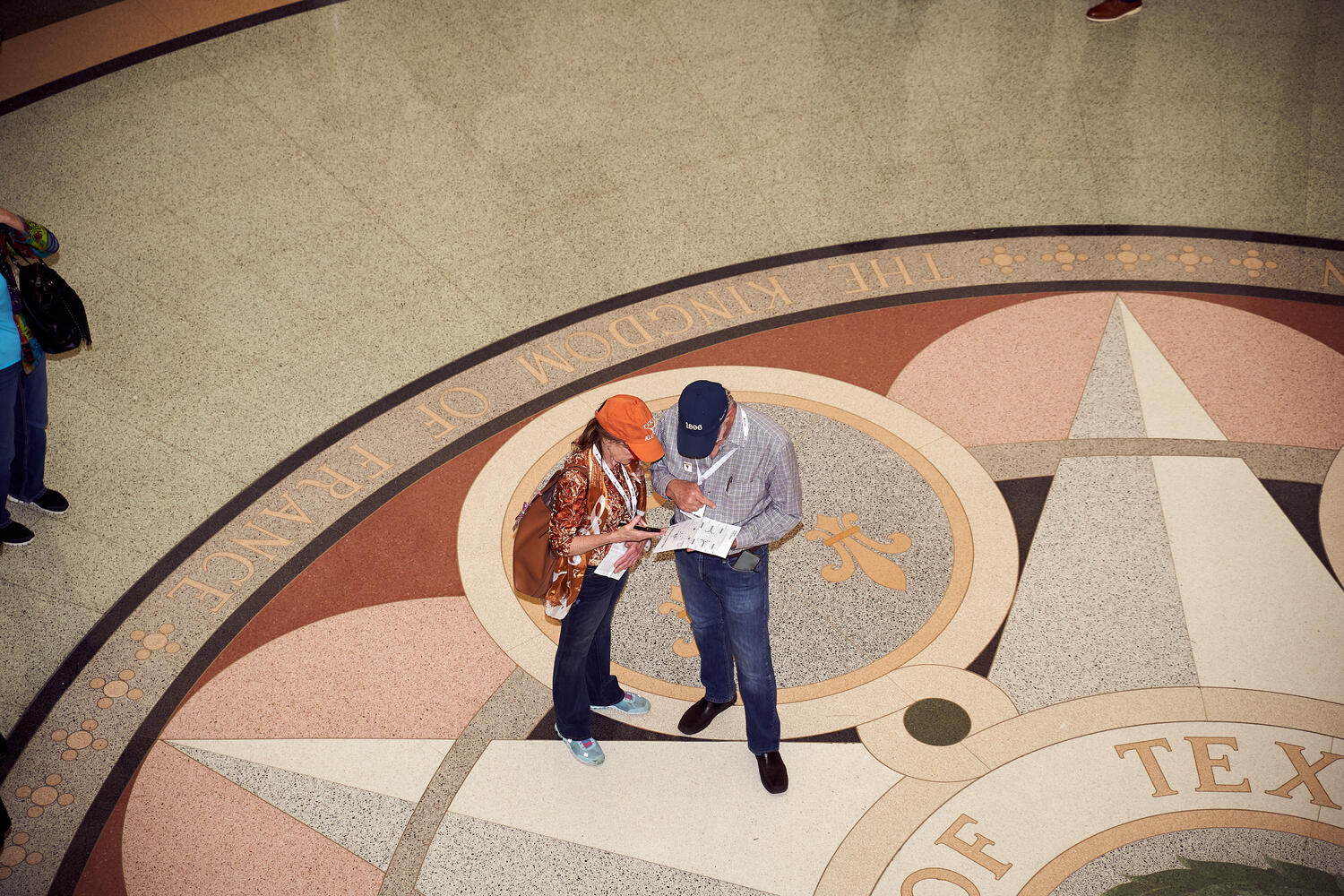 Longhorn advocates in the rotunda of the Texas Capitol.